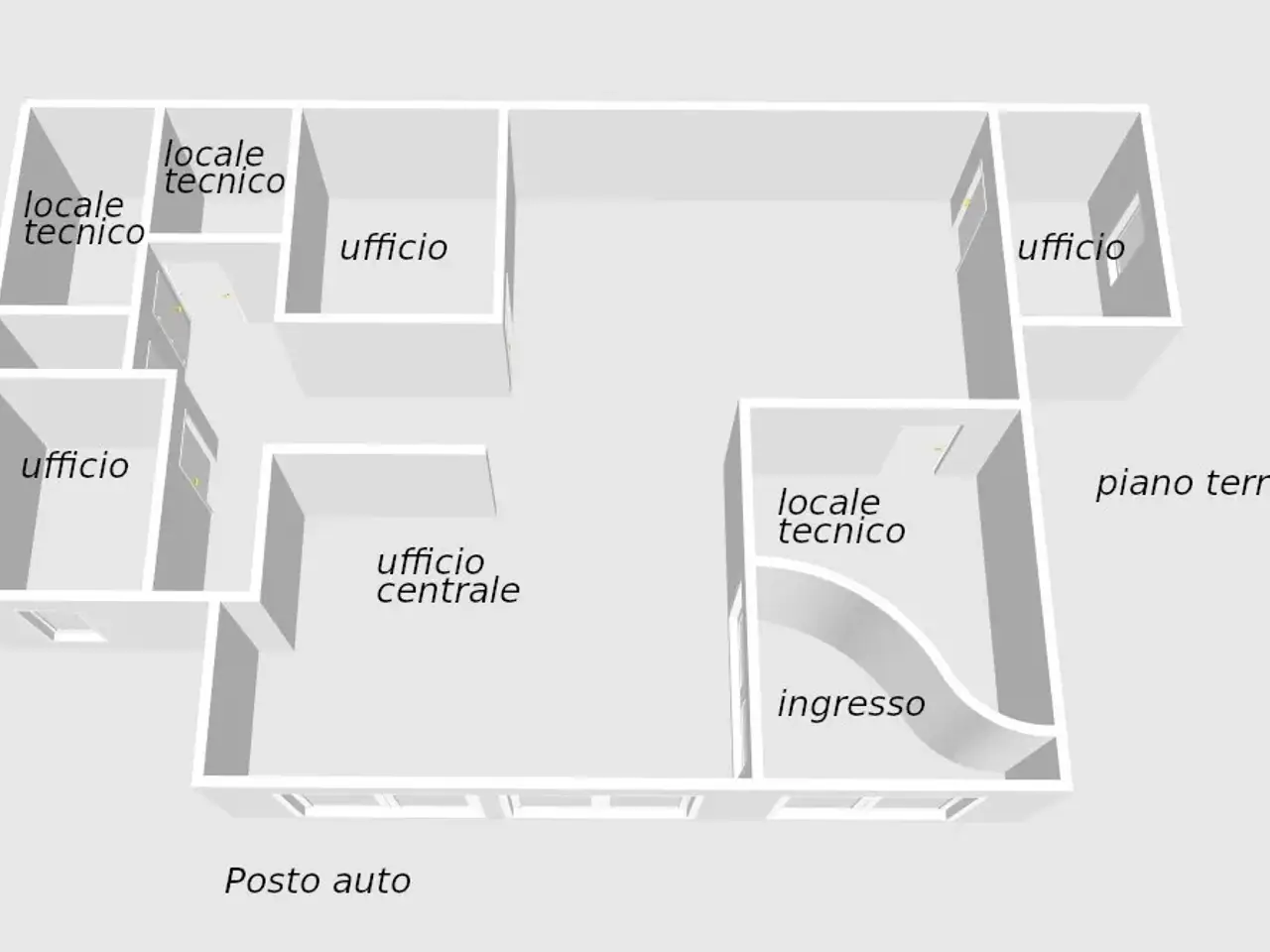 Locale commerciale in Via Reale 191/B, Ravenna, {3} - Planimetria 1