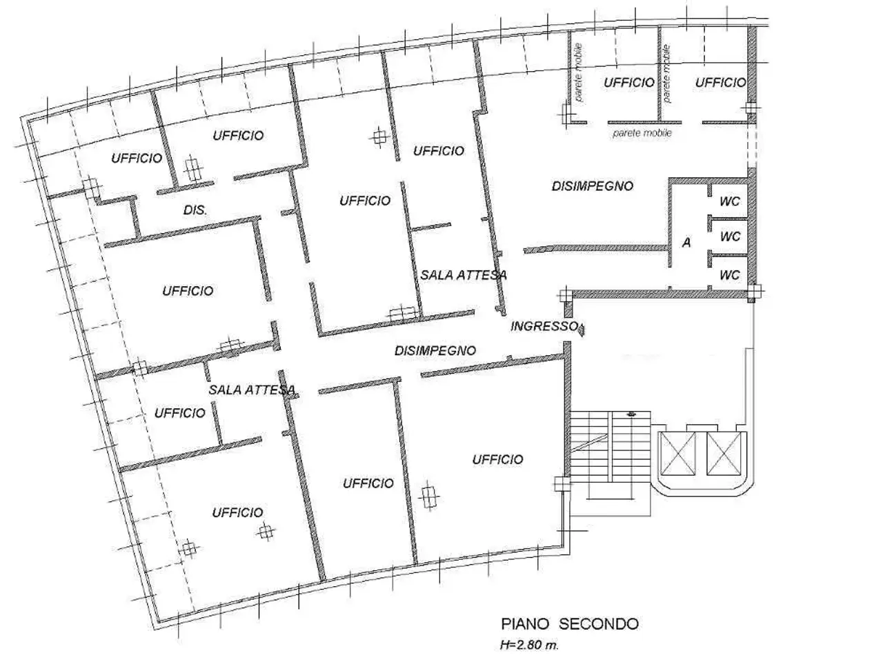 Ufficio in Via Cagliostro, Modena, {3} - Planimetria 1