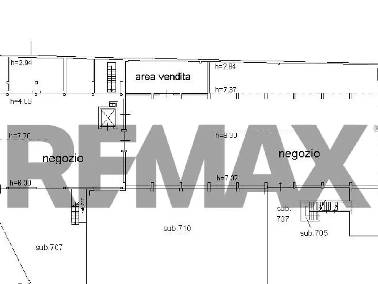 Negozio in Via per Grumello 57, Bergamo, {3} - Planimetria 1