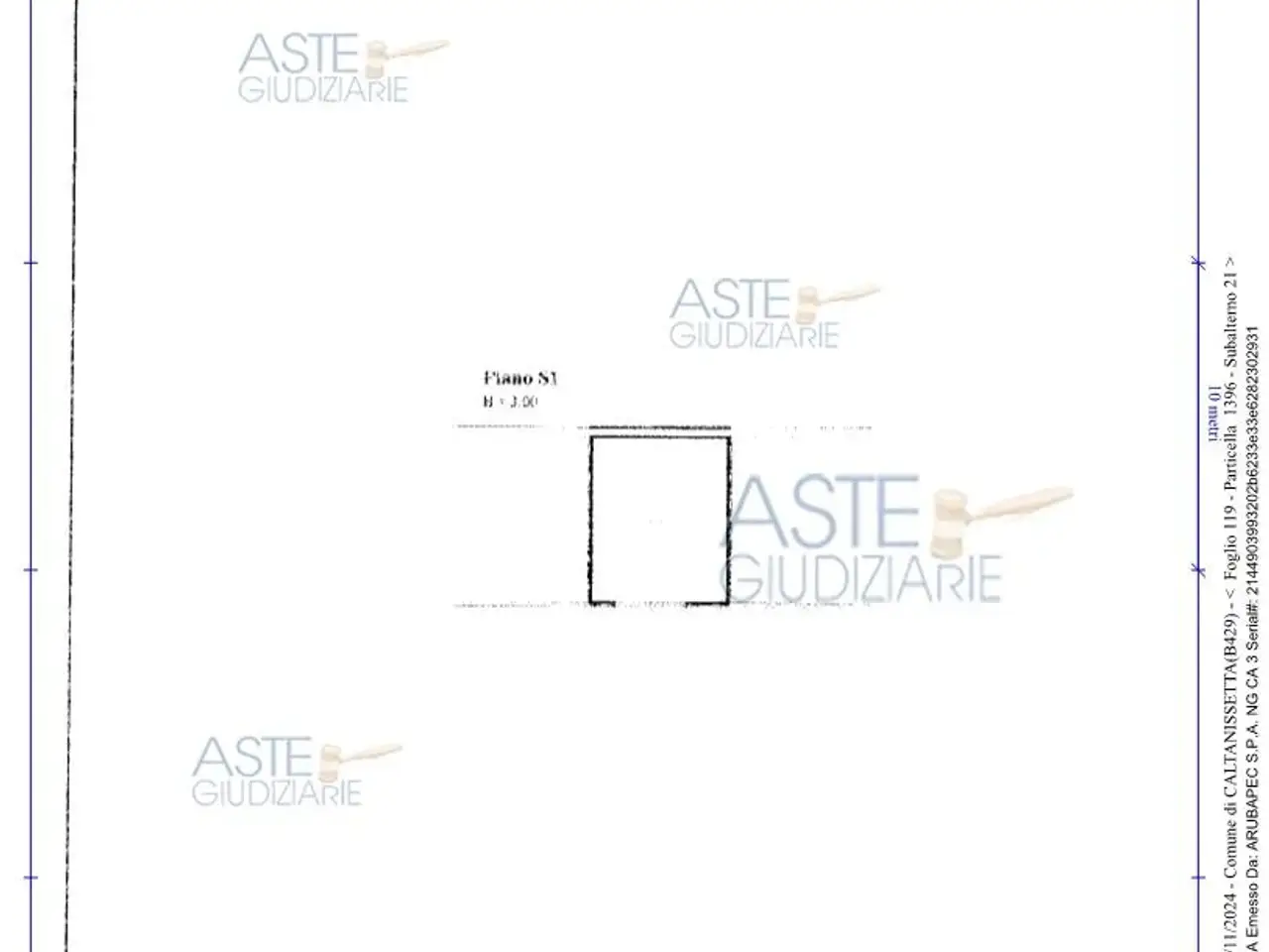 Garage in Via Luigi Bruno, 6, 93100 Caltanissetta CL, Italia 6, Caltanissetta, {3} - Planimetria 1