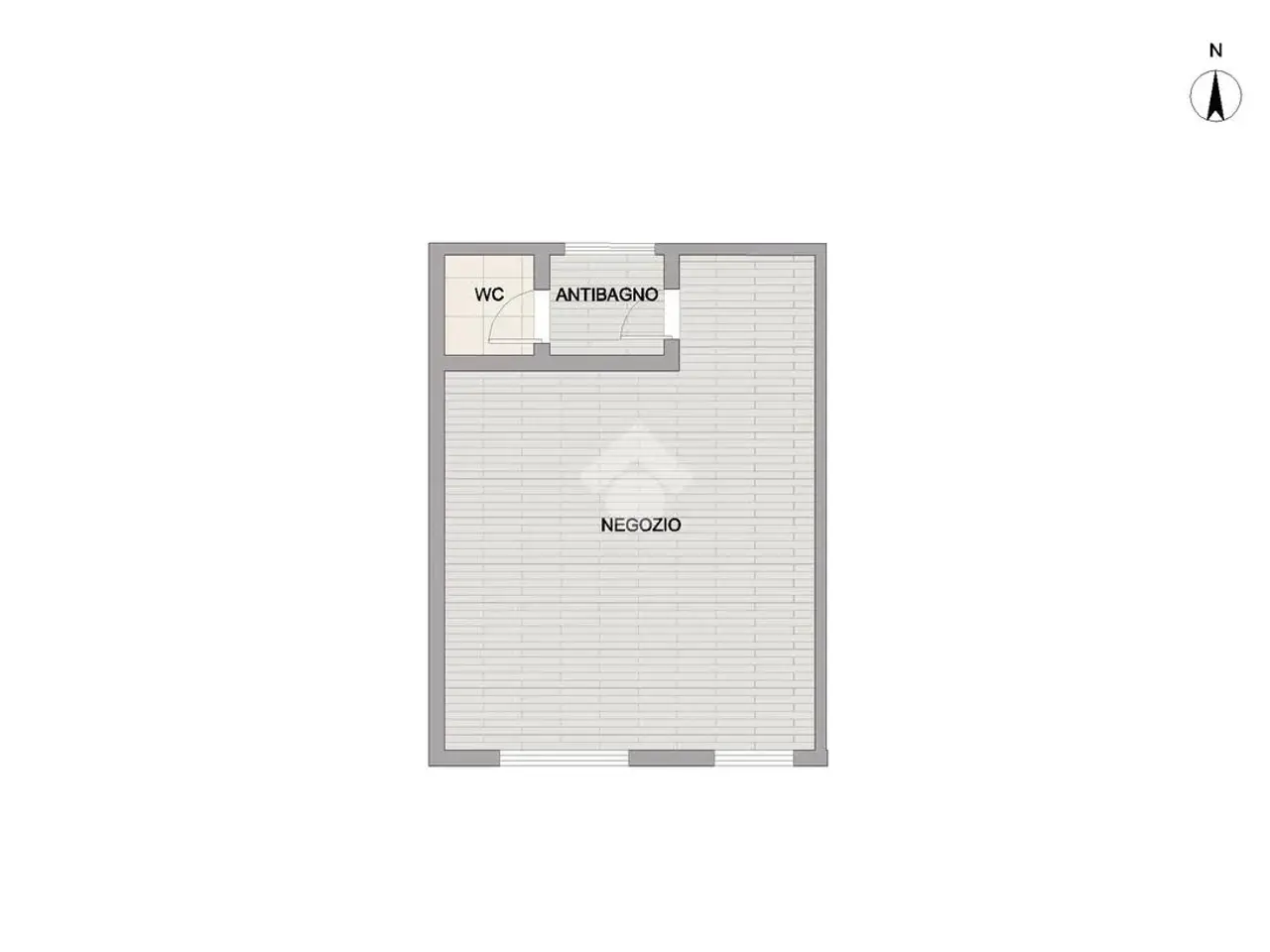 Negozio in Via XX Settembre 57, Manerbio, {3} - Planimetria 1