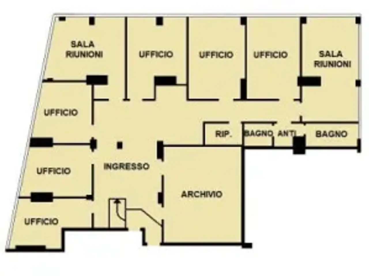 Ufficio in Via Pietro Giardini, Modena, {3} - Planimetria 1