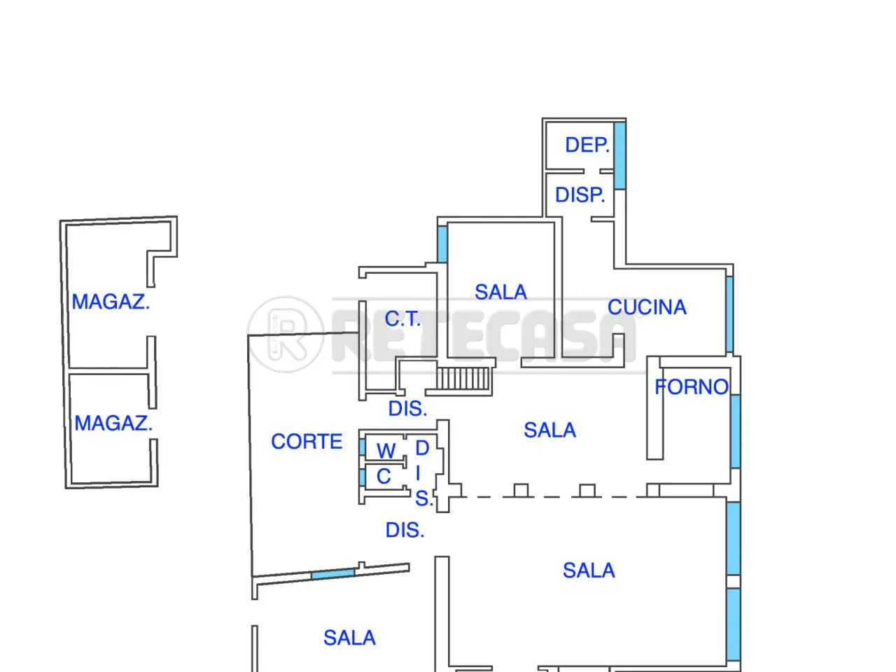 Palazzina commerciale in Via Vittorio Emanuele III 27, Talmassons, {3} - Planimetria 1