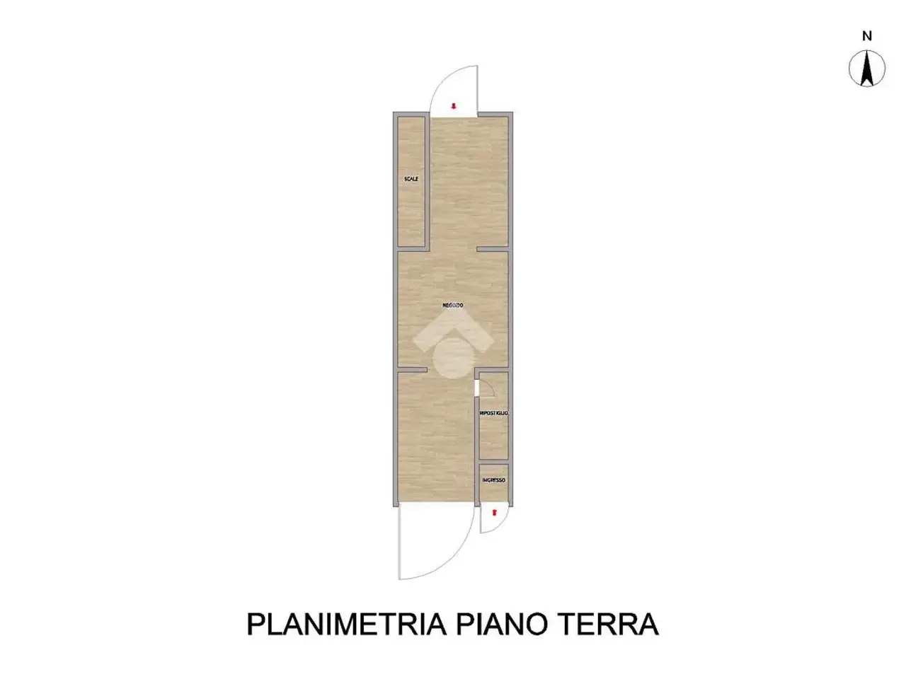 Negozio in Corso G. Matteotti 43, Castel San Giovanni, {3} - Planimetria 1
