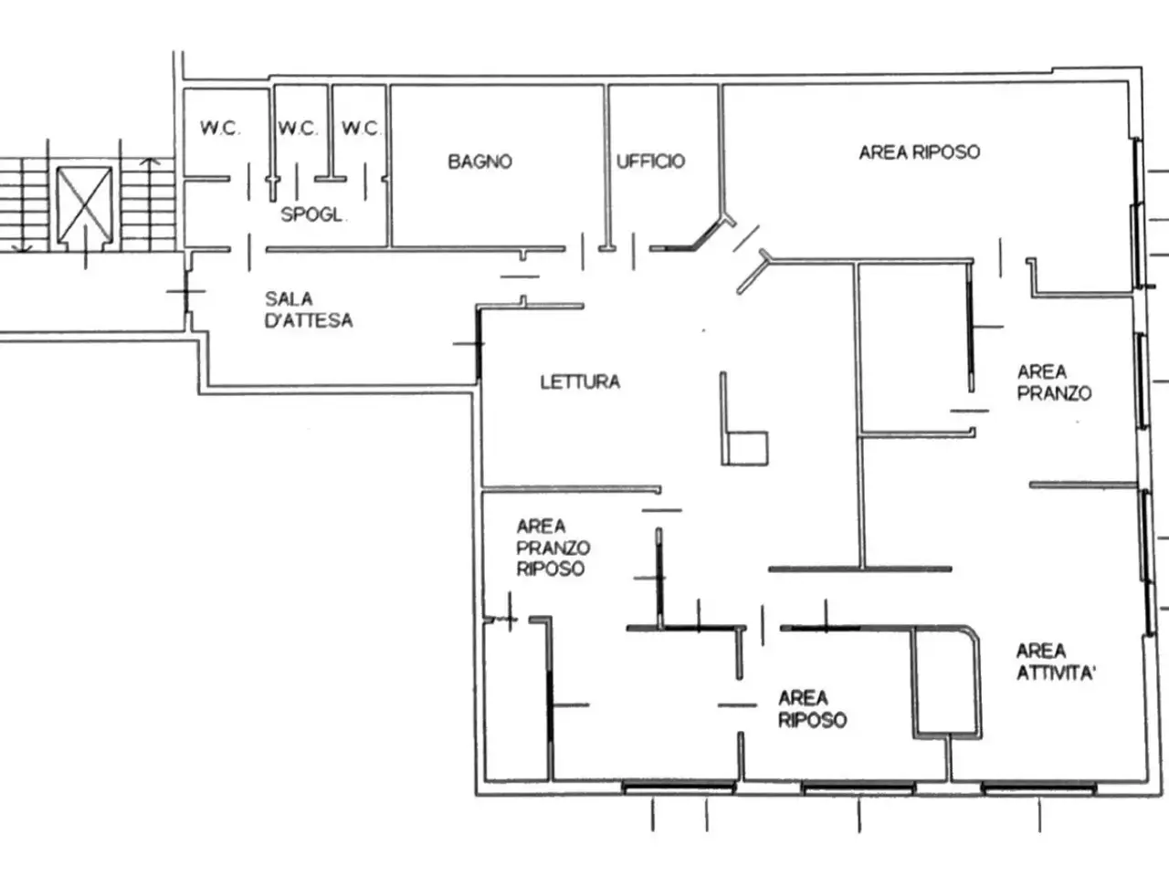 Ufficio in Via Tremana 11, Bergamo, {3} - Planimetria 1