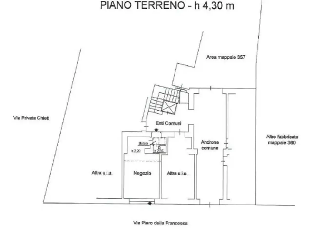 Negozio in Via Piero della Francesca 42, Milano, {3} - Planimetria 1