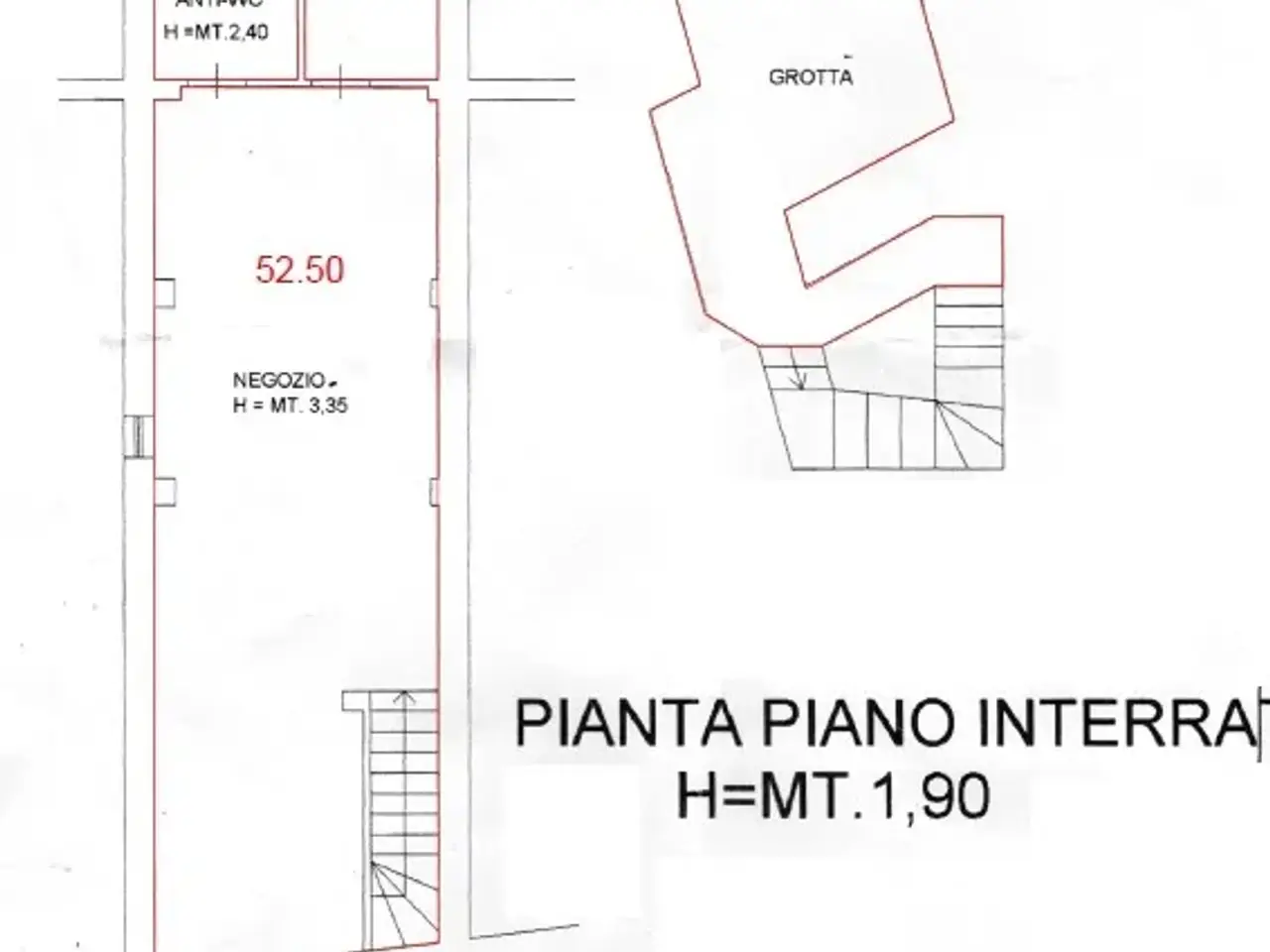 Negozio in Via Cesare Battisti 42, Monterotondo, {3} - Planimetria 1