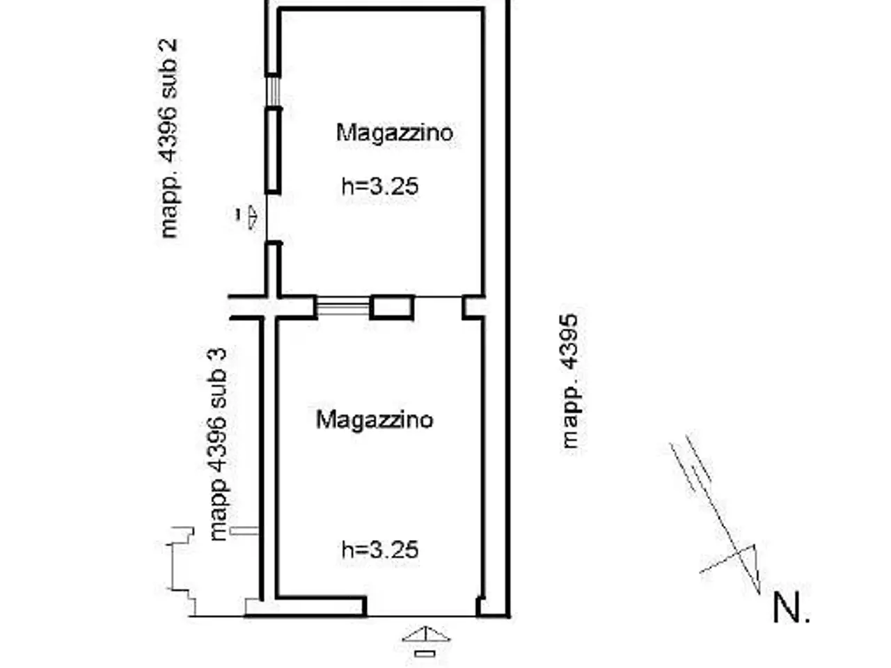 Magazzino in Via Filippo Brunelleschi 12, Porto Torres, {3} - Planimetria 1