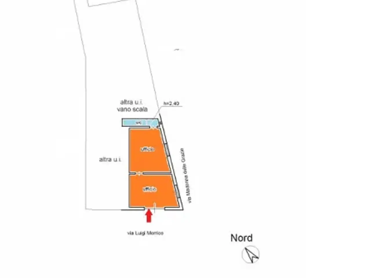 Ufficio in Via Luigi Morrico, Trani, {3} - Planimetria 1