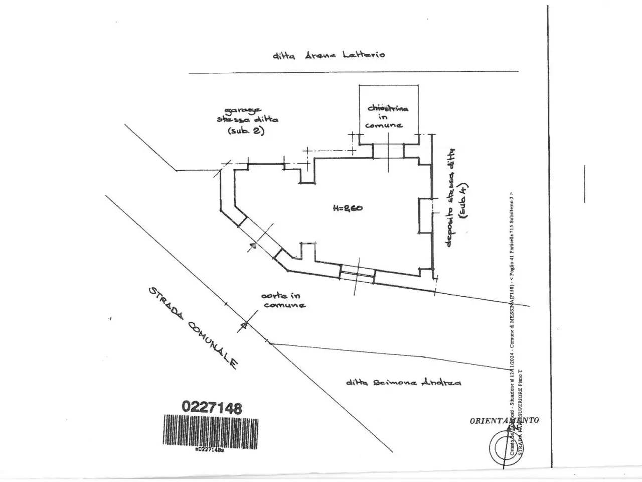 Magazzino in Strada Comunale Faro Superiore - Sperone 3, Messina, {3} - Planimetria 1
