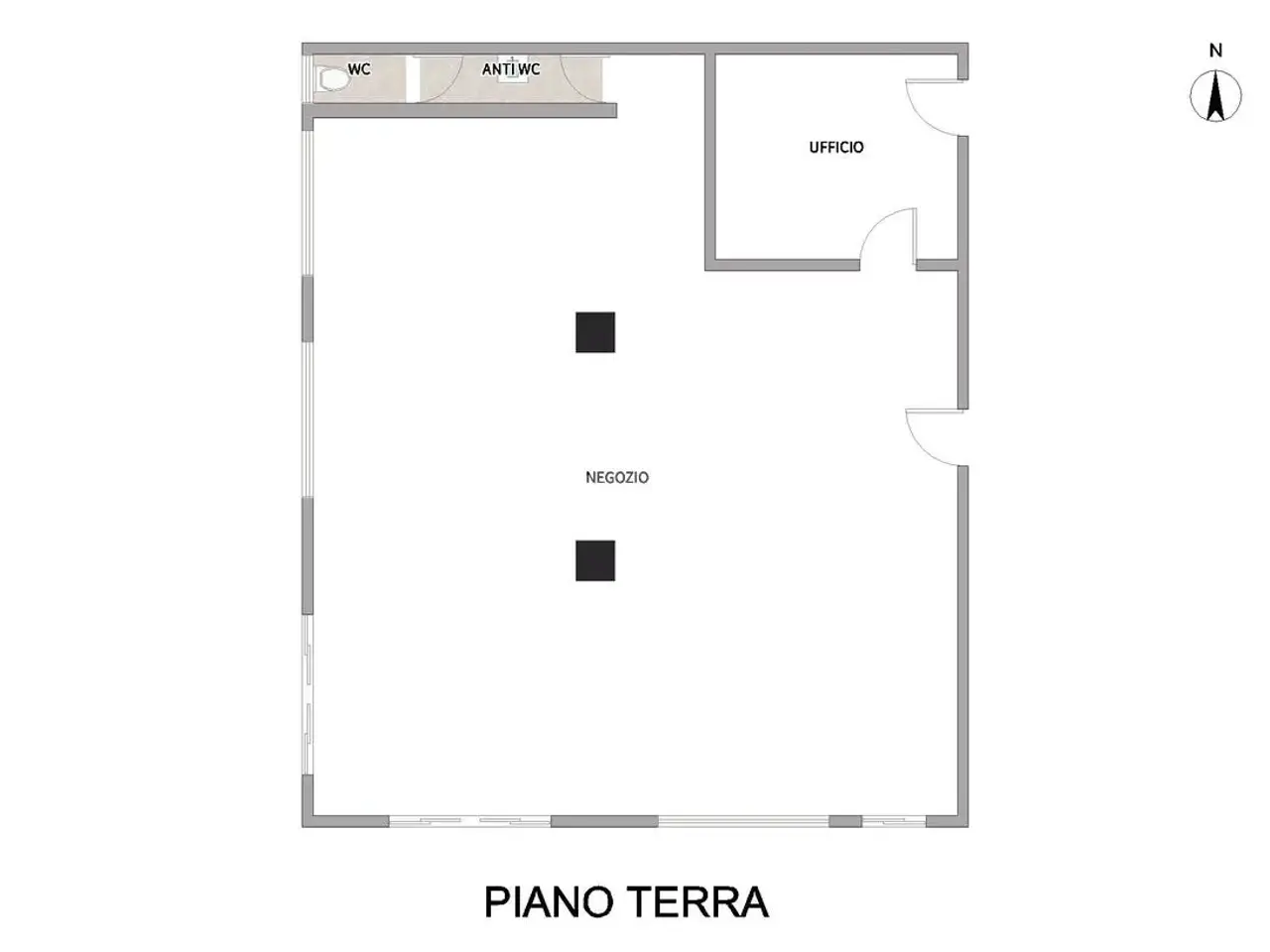 Negozio in Via Tomasina, Guidizzolo, {3} - Planimetria 1