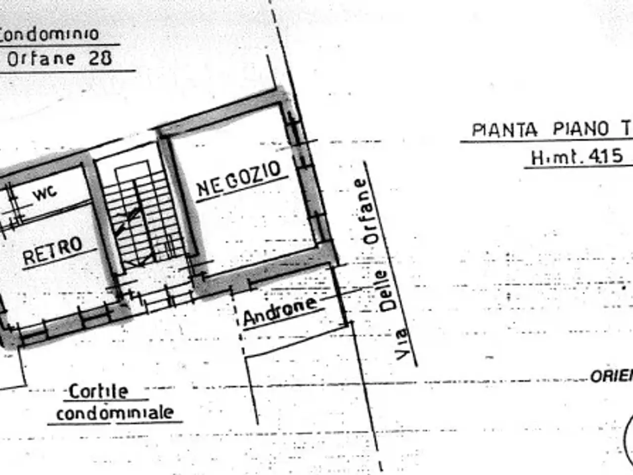 Negozio in Via delle Orfane 30a, Torino, {3} - Planimetria 1