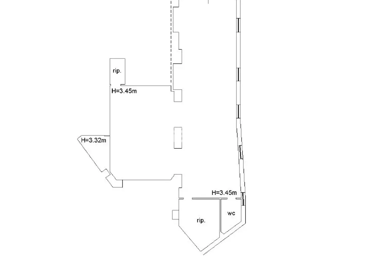 Magazzino in Via Antelmo Severini, Macerata, {3} - Planimetria 1