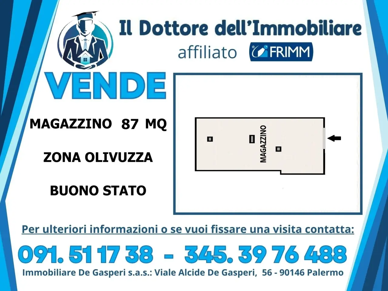 Officina in Via d'Ossuna 60, Palermo, {3} - Foto 1