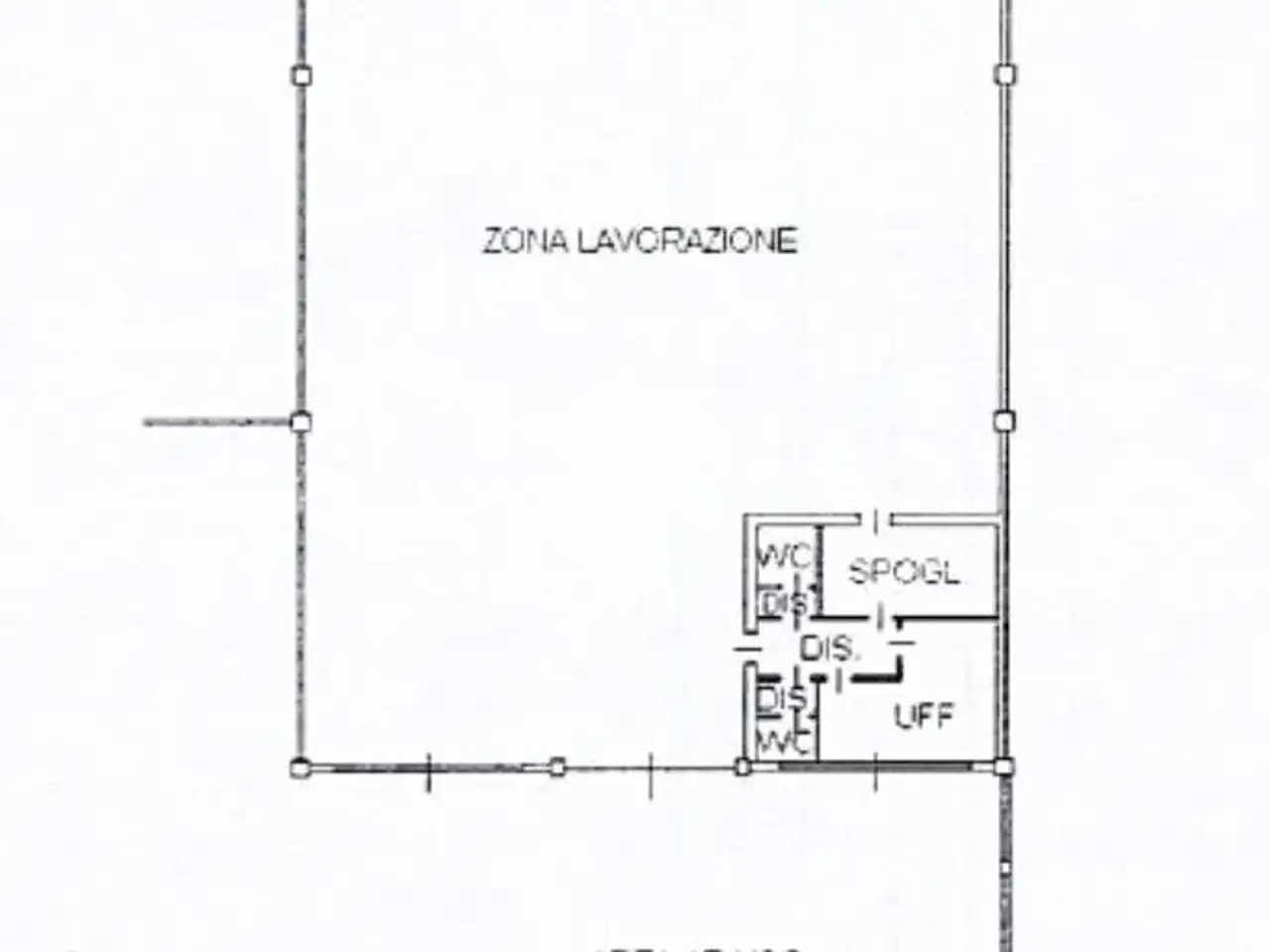 Capannone in Via Alberelle 9, San Rocco Al Porto, {3} - Planimetria 1