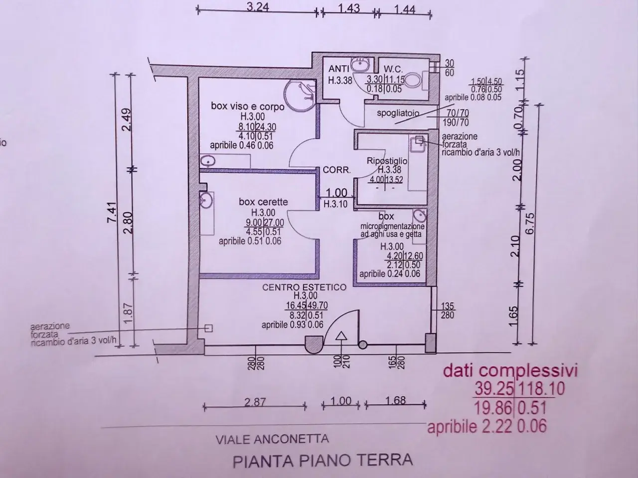 Solarium in , Vicenza, {3} - Planimetria 1