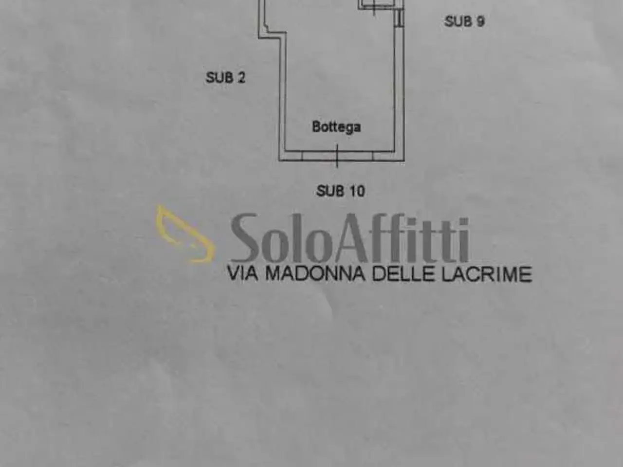 Negozio in Via Madonna delle Lacrime 9, San Giovanni La Punta, {3} - Planimetria 1
