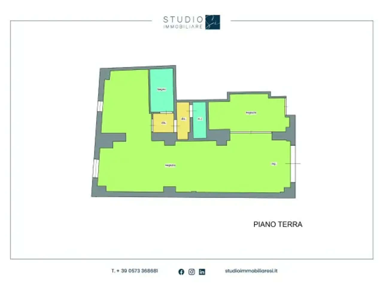 Negozio in Via del Giglio, Pistoia, {3} - Planimetria 1