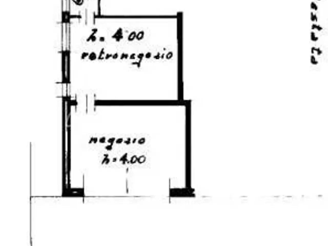 Locale commerciale in vendita, Vicolo Parentino 25, Padova - Planimetria 1