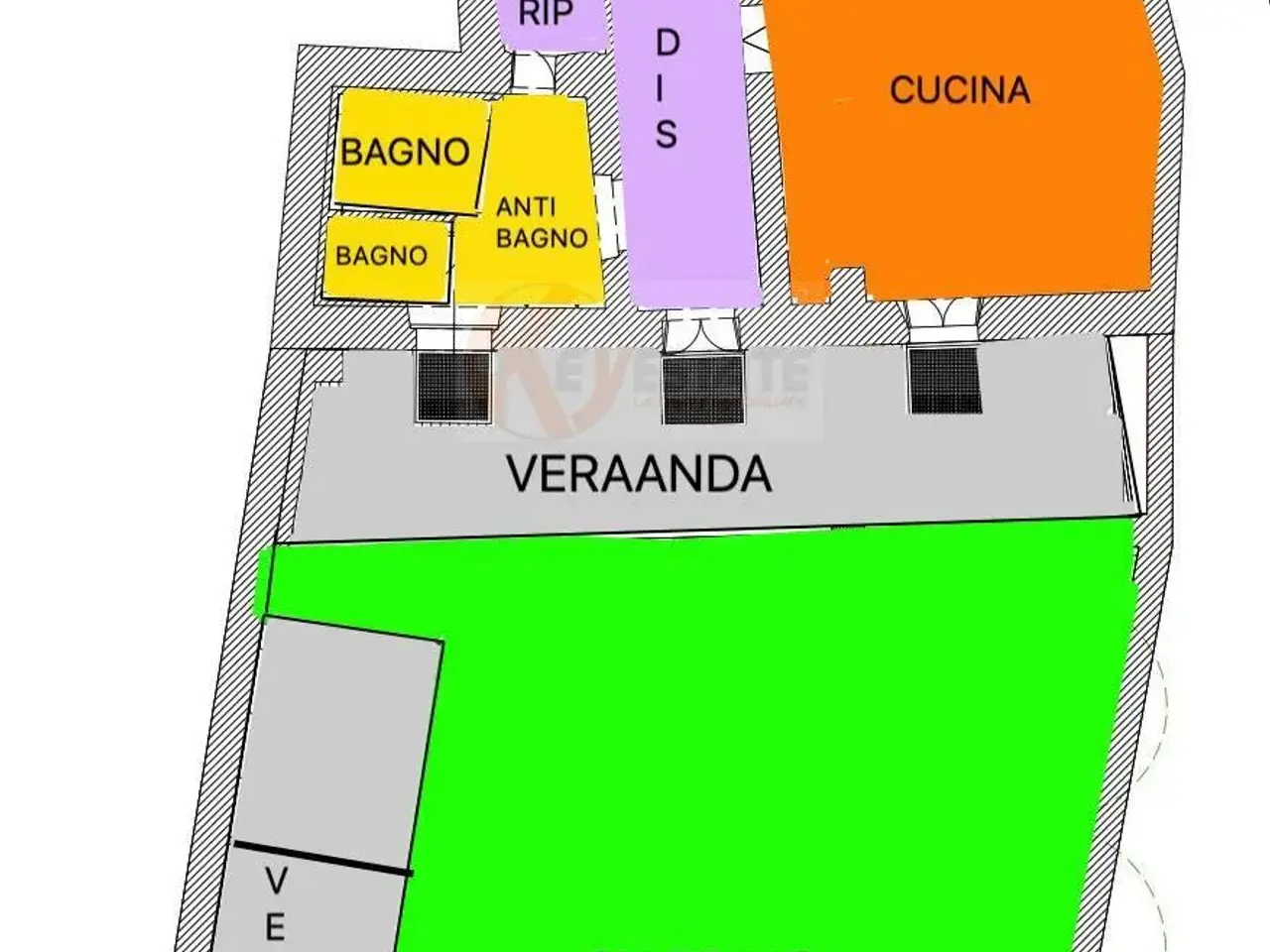 Ufficio in Usai 31, Sassari, {3} - Planimetria 1