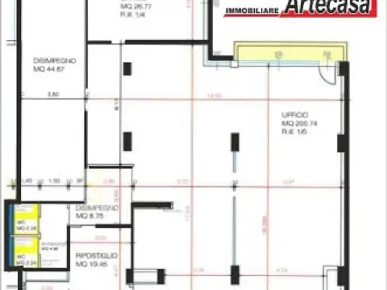 Ufficio in Via della Canalina, Reggio Emilia, {3} - Planimetria 1
