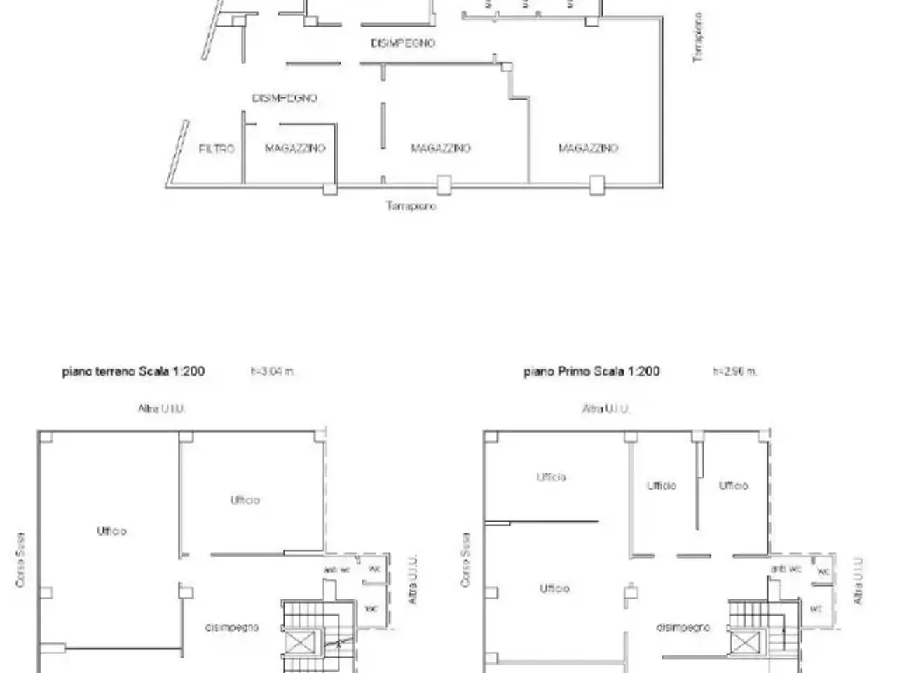 Ufficio in Corso Susa 242, Rivoli, {3} - Planimetria 1