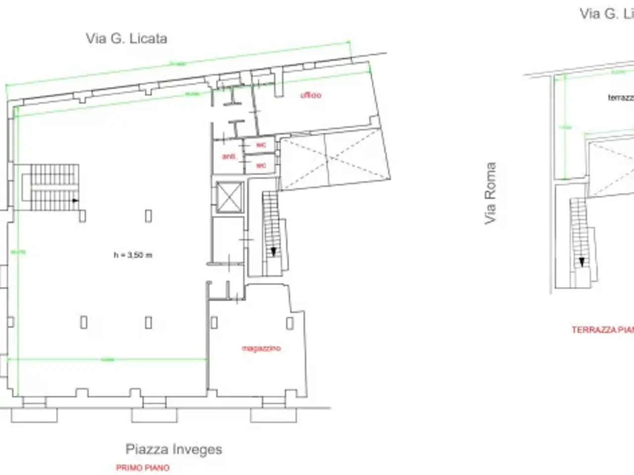 Negozio in Via Giuseppe Licata 154, Sciacca, {3} - Planimetria 1