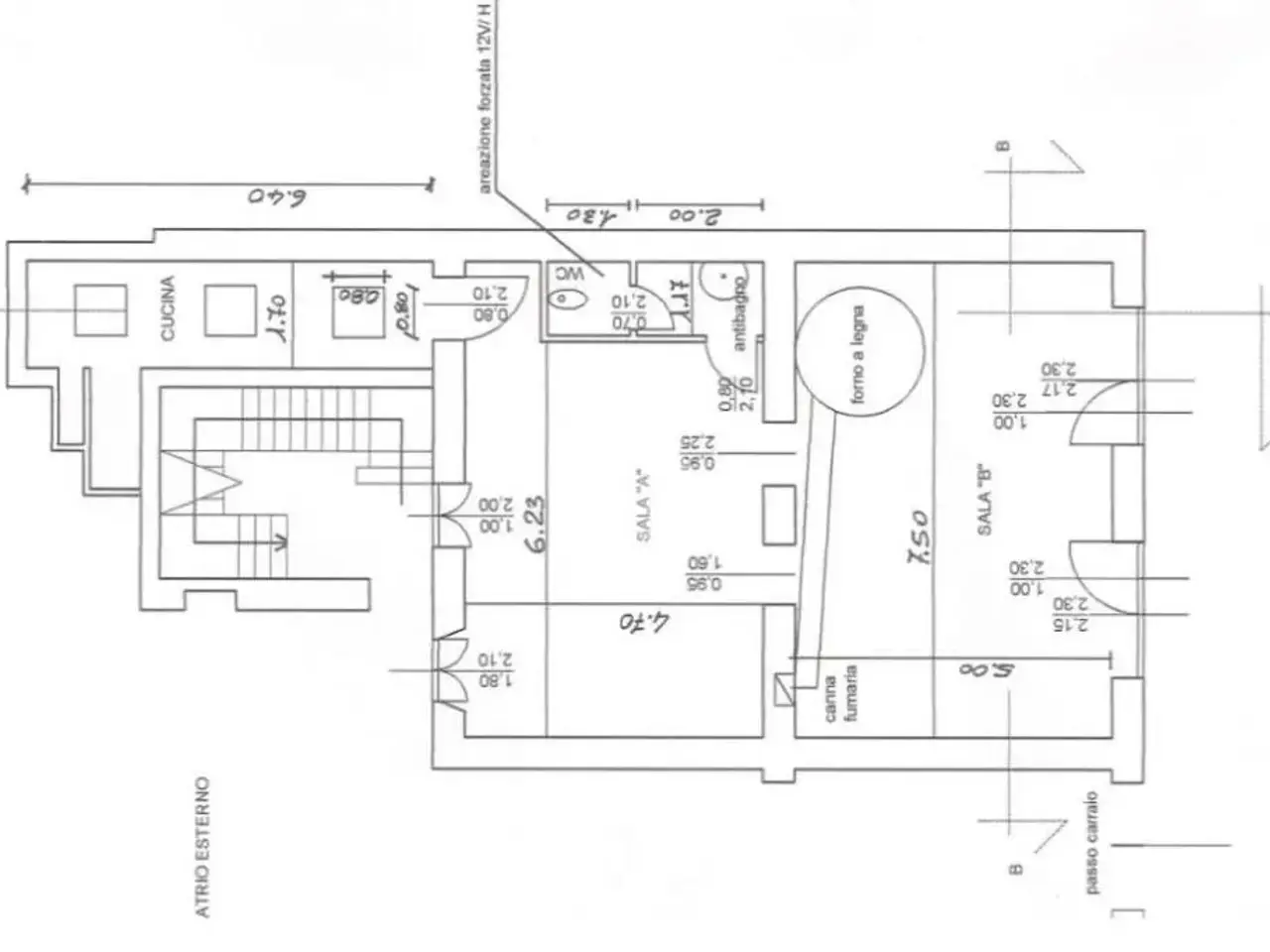 Negozio in Via Casella 10, Milano, {3} - Planimetria 1