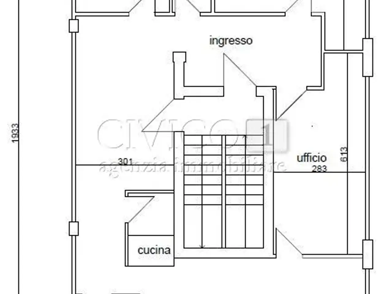 Ufficio in Antonio Sant'Elia 26, Vicenza, {3} - Planimetria 1