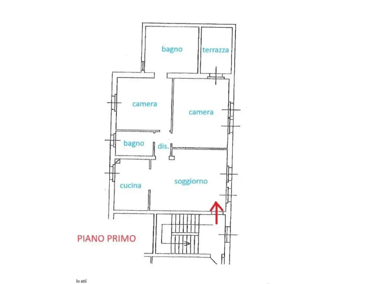 Trilocale in vendita, Piazza Patrioti 8, Cortemaggiore - Planimetria 1