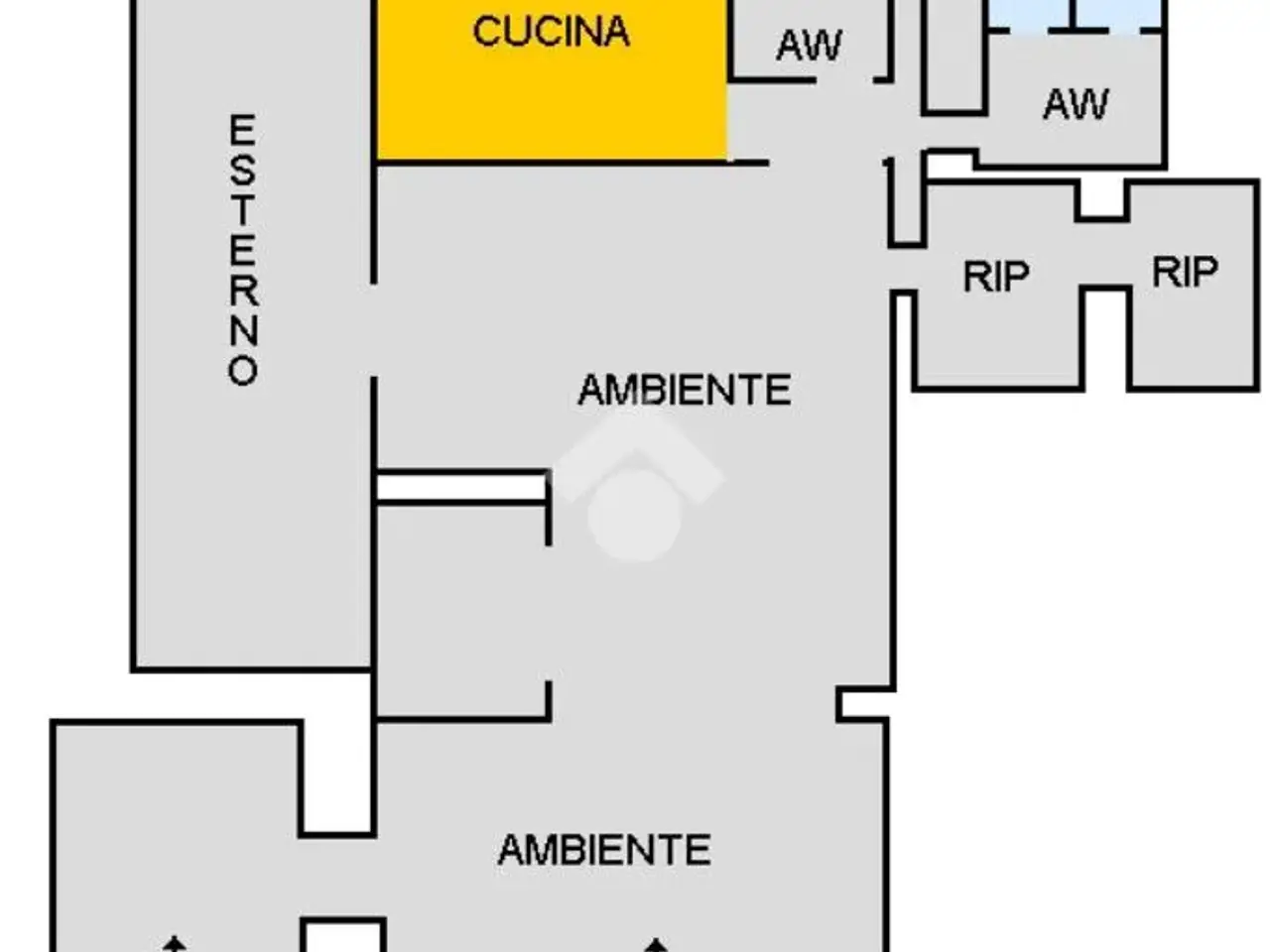Negozio in Piazza Leoni 3, Palermo, {3} - Planimetria 1