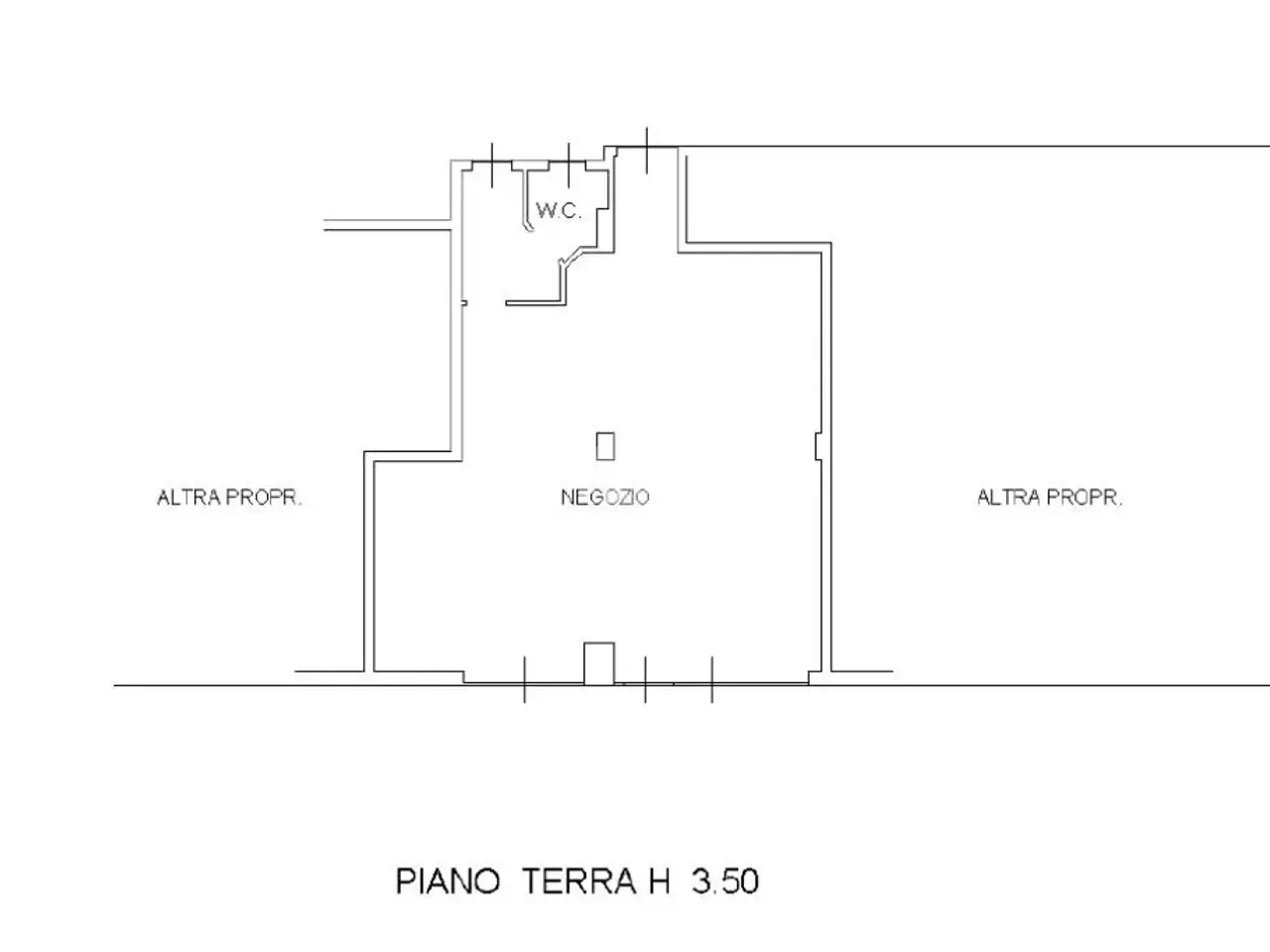 Negozio in Via Antonio Locatelli 2, Seriate, {3} - Planimetria 1