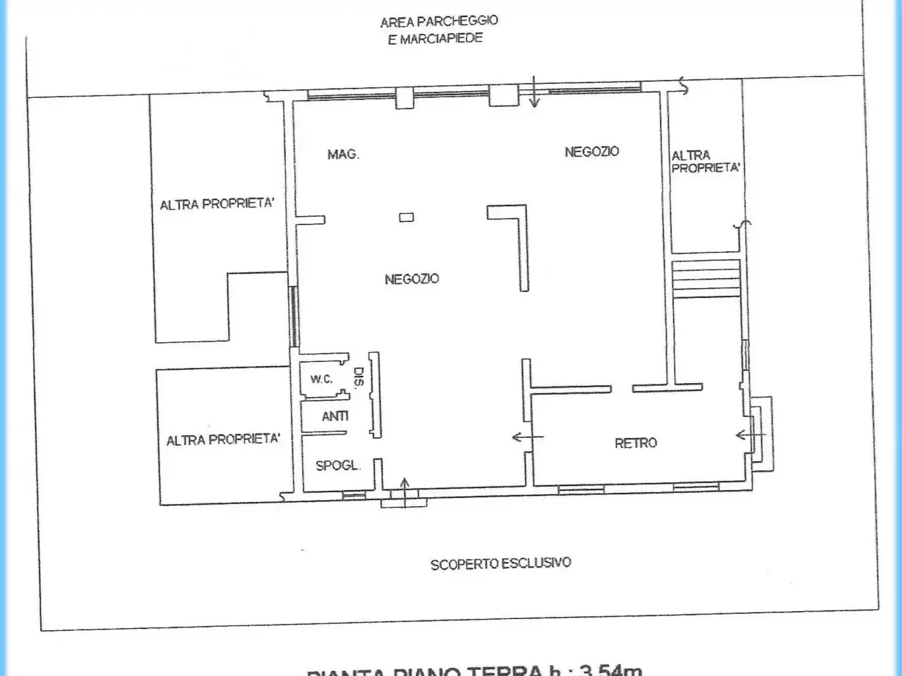 Negozio in Via Bissuola, Venezia, {3} - Planimetria 1