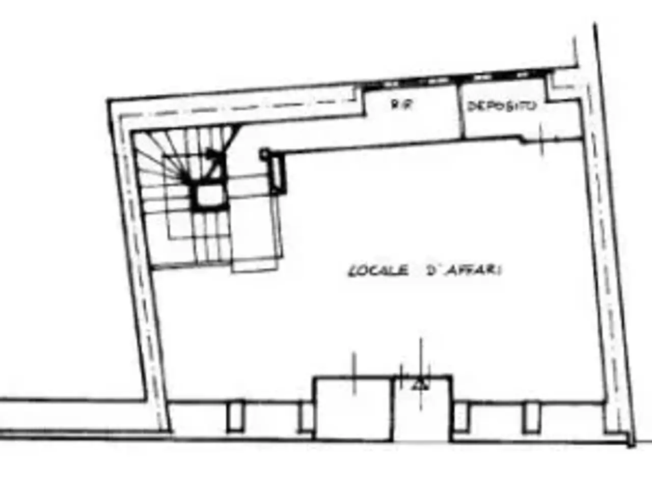 Negozio in Via Giosuè Carducci 45, Trieste, {3} - Planimetria 1