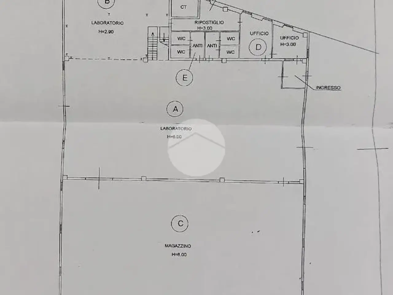 Capannone in Via Trento 207, Capriano Del Colle, {3} - Planimetria 1