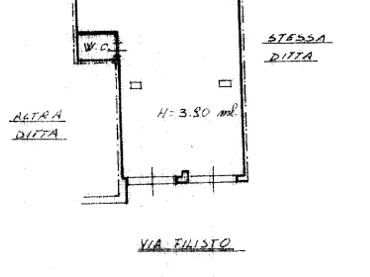 Negozio in Via Filisto 115, Siracusa, {3} - Planimetria 1