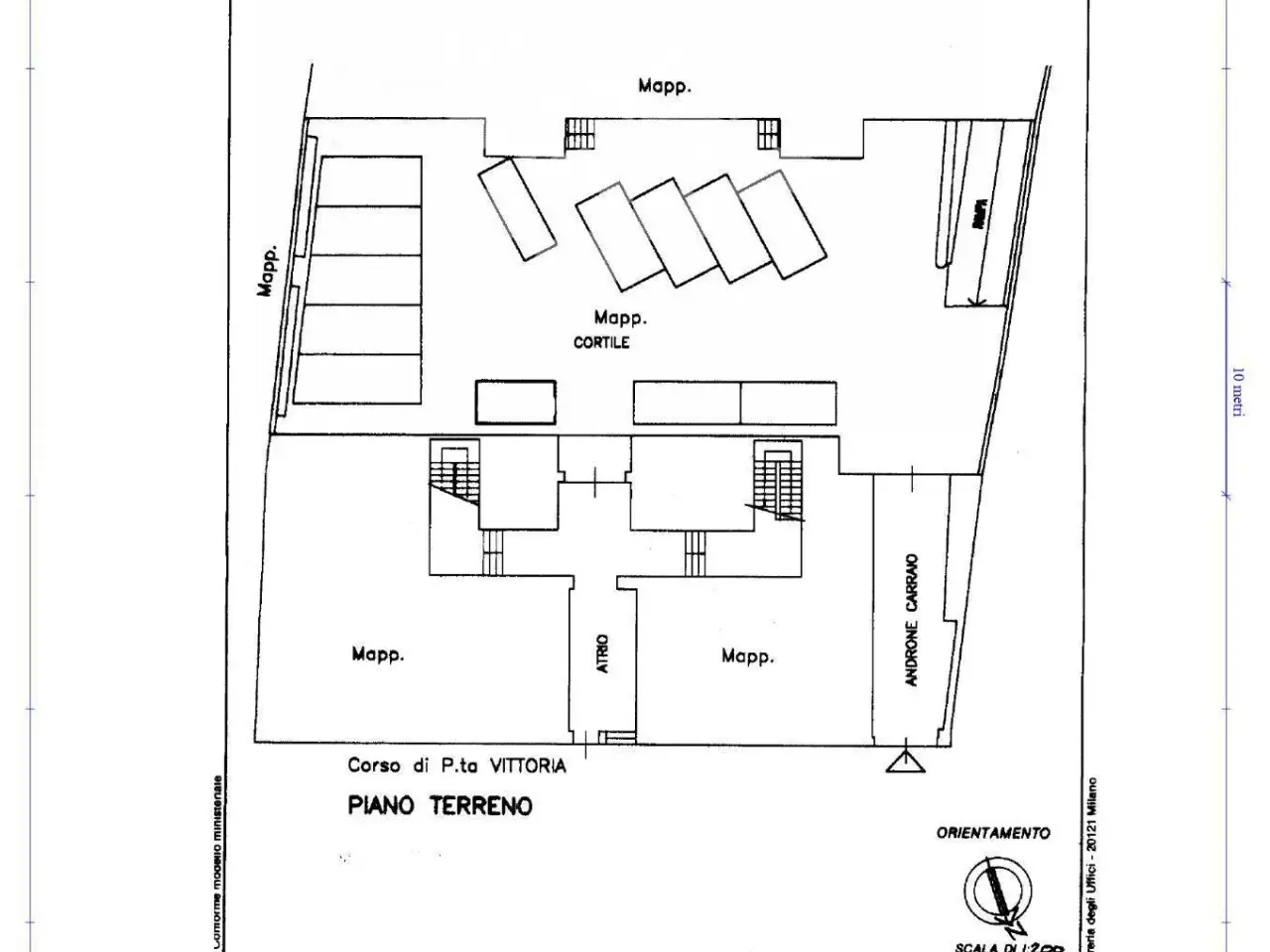 Negozio in Corso di Porta Vittoria 54, Milano, {3} - Planimetria 1