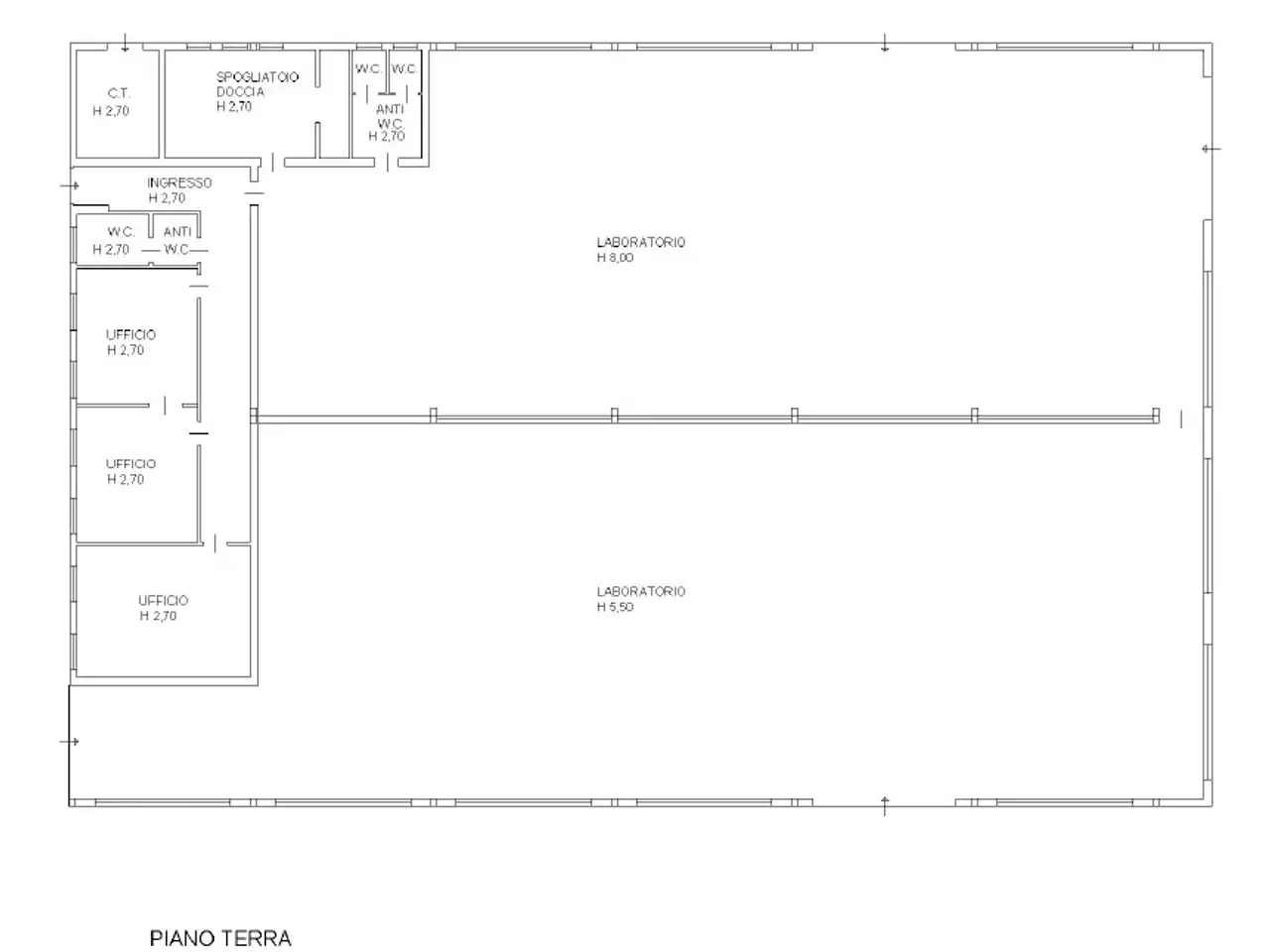 Capannone in Via Granzette, Monselice, {3} - Planimetria 1