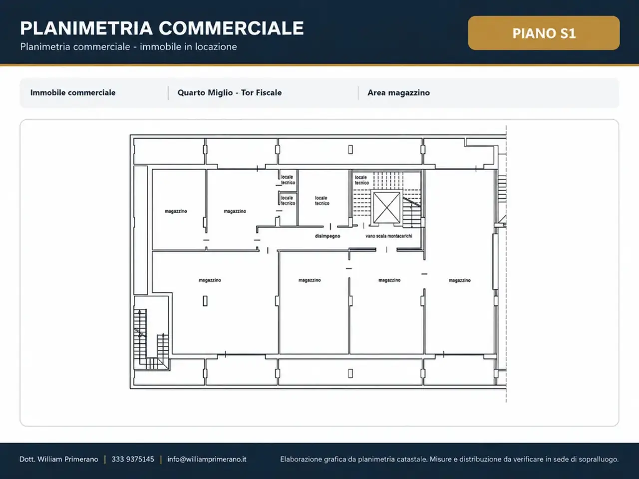 Negozio in Via Appia Nuova 801, Roma, {3} - Planimetria 1