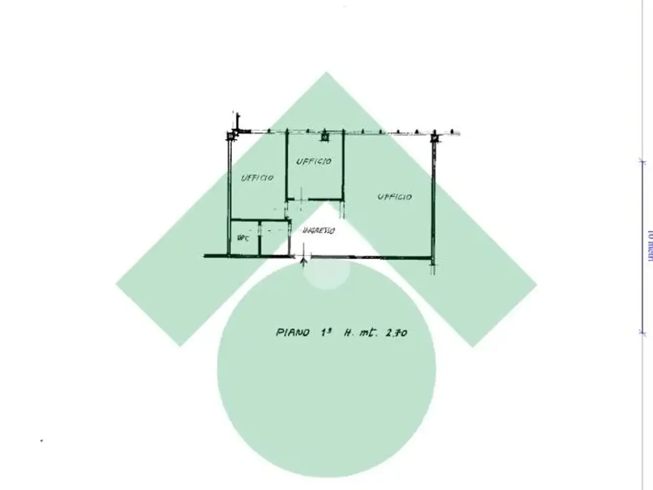 Ufficio in Regione Borgnalle 10, Aosta, {3} - Planimetria 1