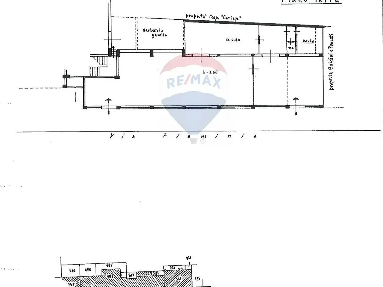 Negozio in Via Flaminia 224/B, Ancona, {3} - Planimetria 1
