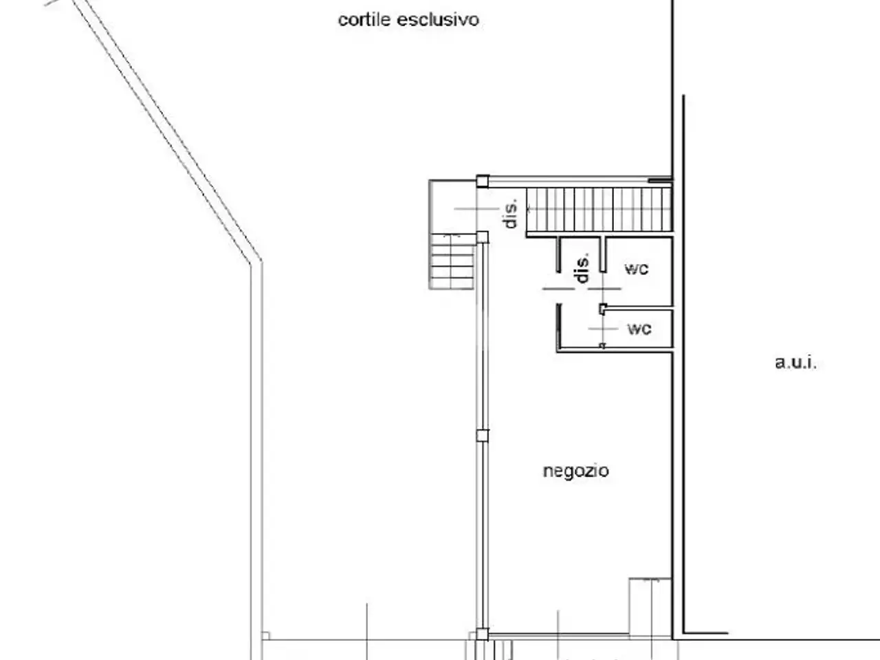 Negozio in Via Bruse, Trescore Balneario, {3} - Planimetria 1