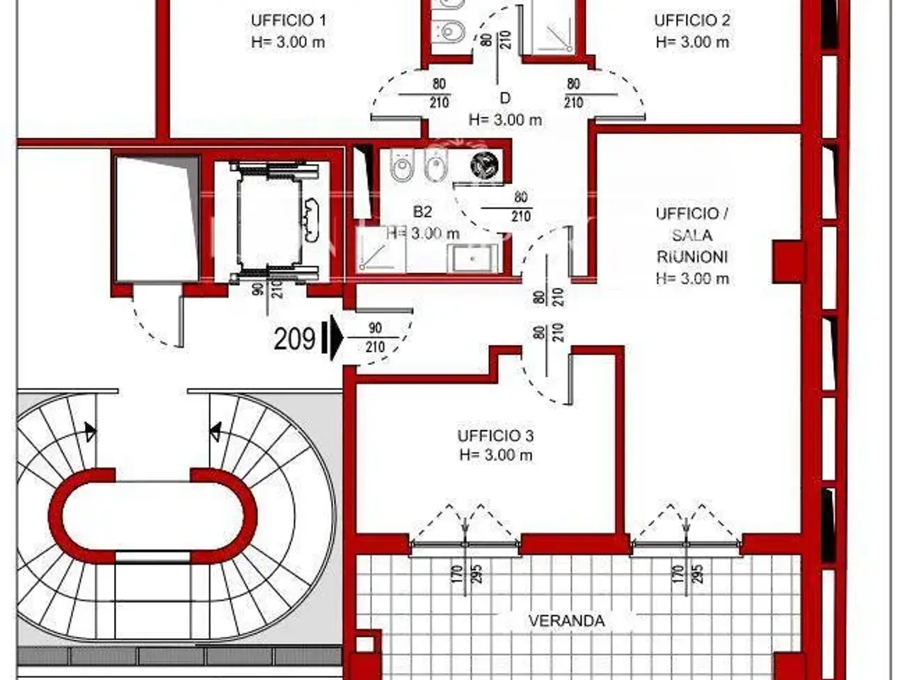 Ufficio in Via Savona 123, Milano, {3} - Planimetria 1