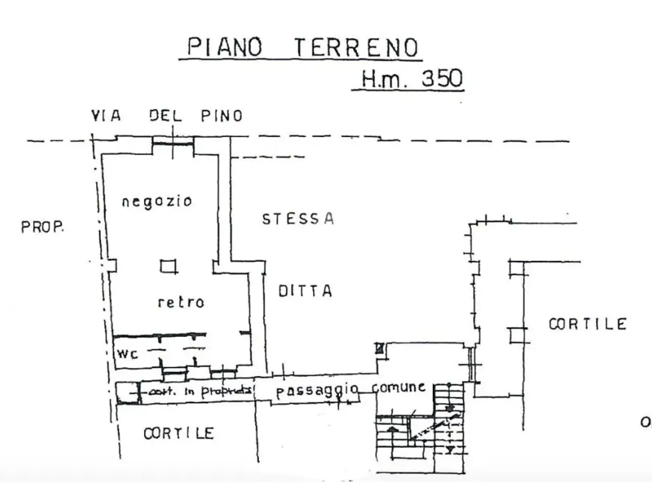 Negozio in Via del Pino 62, Pinerolo, {3} - Planimetria 1