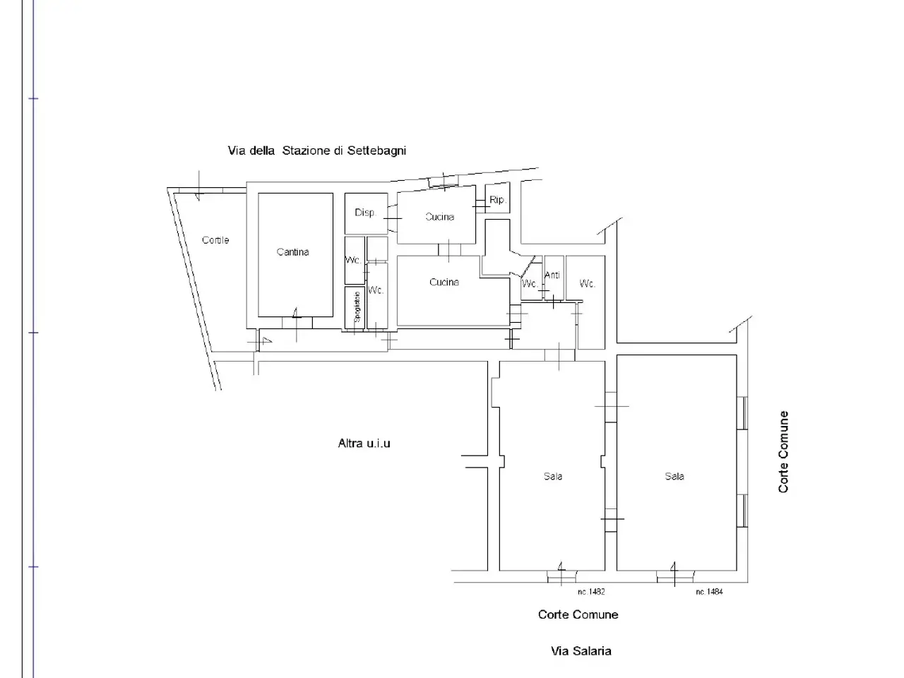 Negozio in Via Salaria 1482, Roma, {3} - Planimetria 1
