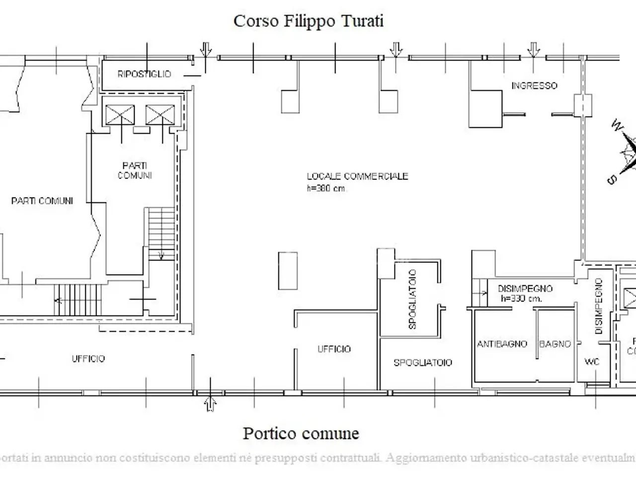 Negozio in Corso Filippo Turati 15, Torino, {3} - Planimetria 1