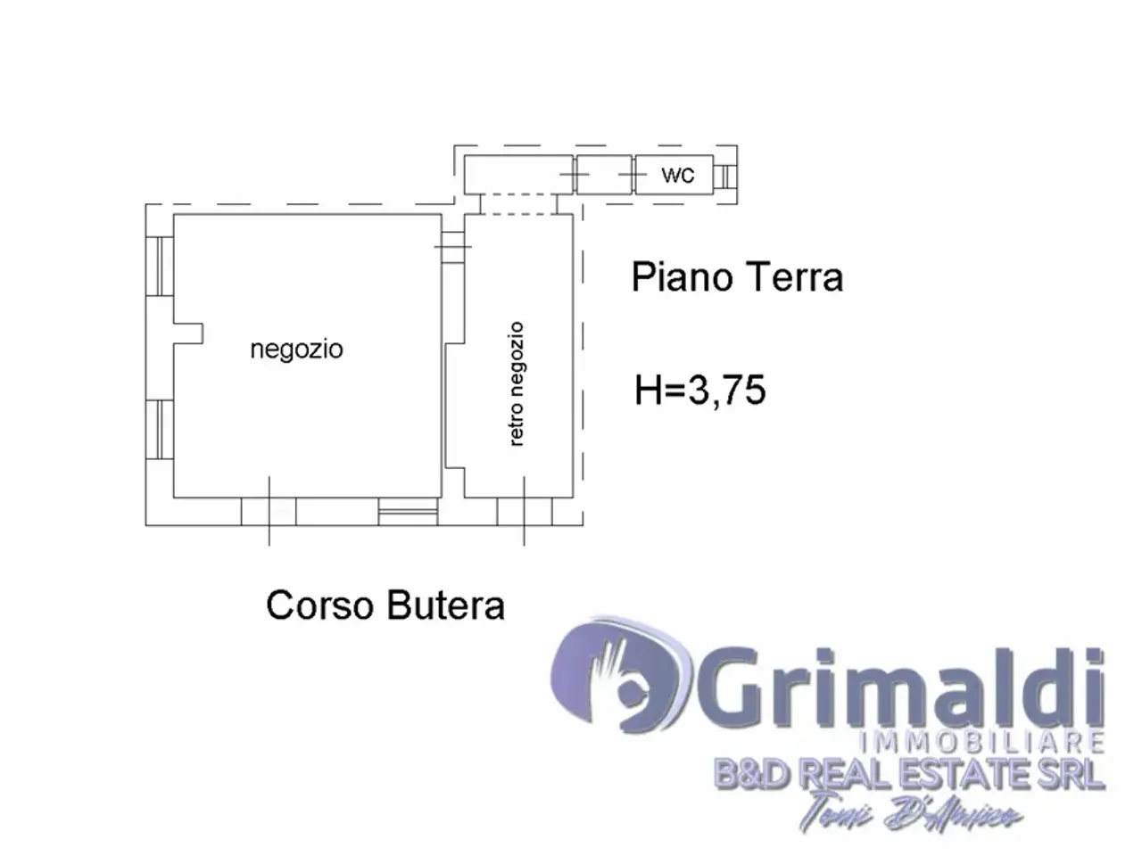Negozio in Corso Butera  488, Bagheria, {3} - Planimetria 1