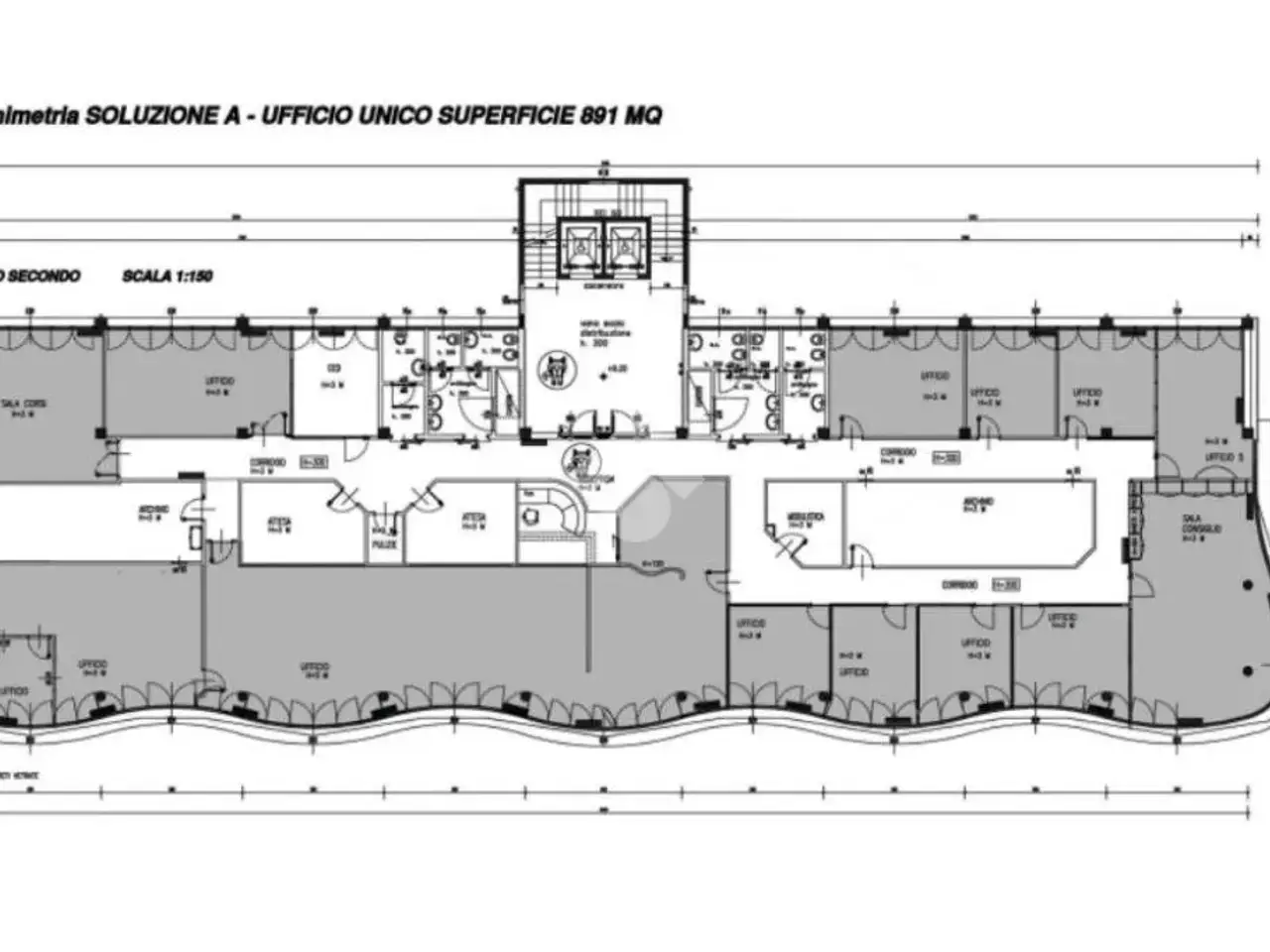 Ufficio in Via a. Marabini 6, Castel Maggiore, {3} - Planimetria 1