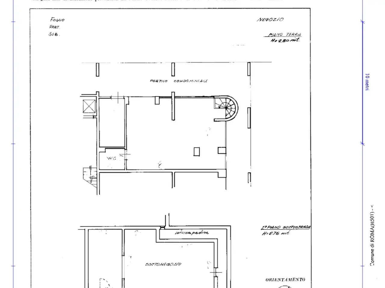 Ufficio in Via Amico Aspertini 238, Roma, {3} - Planimetria 1