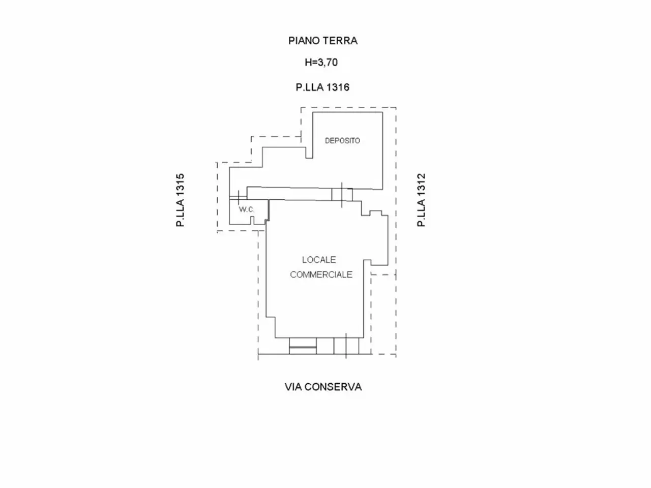 Negozio in Via Conserva 46, Brindisi, {3} - Planimetria 1